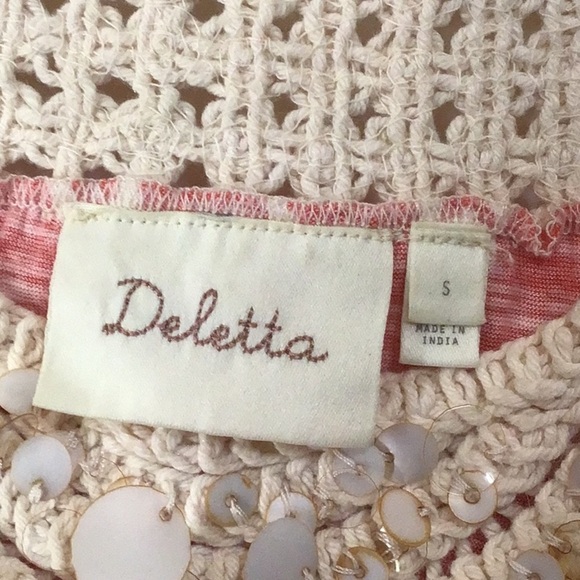Anthropologie Deletta Pattern Gather Shell - Picture 6 of 6